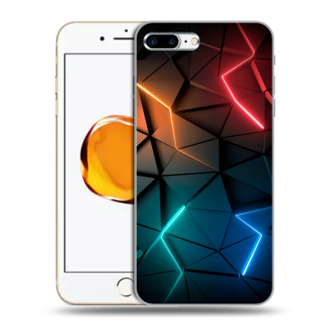 Силиконовый чехол на Iphone 7 Plus с принтом Абстракция неон Силиконовый чехол на Iphone 7 Plus с принтом Абстракция неон