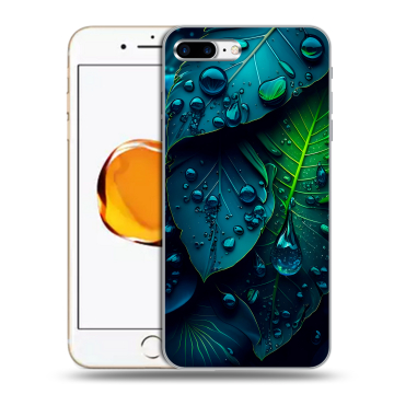 Силиконовый чехол на Iphone 7 Plus с принтом Листья Силиконовый чехол на Iphone 7 Plus с принтом Листья