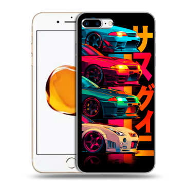 Силиконовый чехол на Iphone 7 Plus с принтом Гоночные машины Силиконовый чехол на Iphone 7 Plus с принтом Гоночные машины