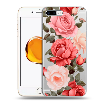 Силиконовый чехол на Iphone 7 Plus с принтом Розы Силиконовый чехол на Iphone 7 Plus с принтом Розы