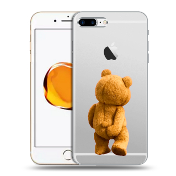 Силиконовый чехол на Iphone 7 Plus с принтом Медведь Силиконовый чехол на Iphone 7 Plus с принтом Медведь