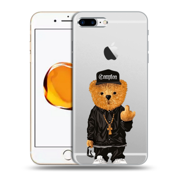 Силиконовый чехол на Iphone 7 Plus с принтом Плюшевый медведь Силиконовый чехол на Iphone 7 Plus с принтом Плюшевый медведь