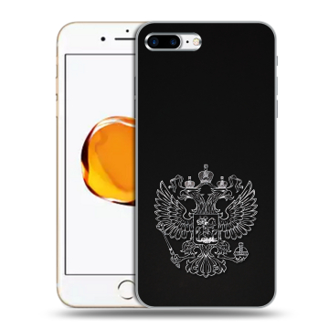 Силиконовый чехол на Iphone 7 Plus с принтом Герб России Силиконовый чехол на Iphone 7 Plus с принтом Герб России