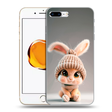 Силиконовый чехол на Iphone 7 Plus с принтом Кролик Силиконовый чехол на Iphone 7 Plus с принтом Кролик