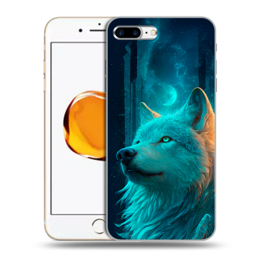 Силиконовый чехол на Iphone 7 Plus с принтом бабочки саккура Силиконовый чехол на Iphone 7 Plus с принтом бабочки саккура