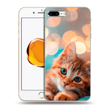 Силиконовый чехол на Iphone 7 Plus с принтом котик Силиконовый чехол на Iphone 7 Plus с принтом котик