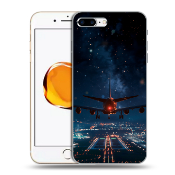 Силиконовый чехол на Iphone 7 Plus с принтом самолет Силиконовый чехол на Iphone 7 Plus с принтом самолет