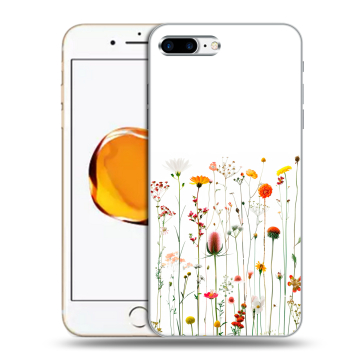 Силиконовый чехол на Iphone 7 Plus с принтом цветы Силиконовый чехол на Iphone 7 Plus с принтом цветы