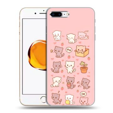 Силиконовый чехол на Iphone 7 Plus с принтом Hello Kitty Хелоу Кити Силиконовый чехол на Iphone 7 Plus с принтом Hello Kitty Хелоу Кити
