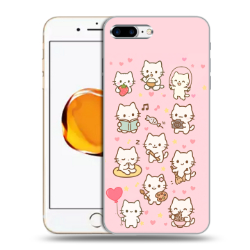 Силиконовый чехол на Iphone 7 Plus с принтом Hello Kitty Хелоу Кити Силиконовый чехол на Iphone 7 Plus с принтом Hello Kitty Хелоу Кити