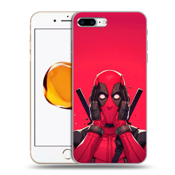 Силиконовый чехол на Iphone 7 Plus с принтом Дедпул Deadpool Силиконовый чехол на Iphone 7 Plus с принтом Дедпул Deadpool