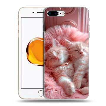 Силиконовый чехол на Iphone 7 Plus с принтом котята котики Силиконовый чехол на Iphone 7 Plus с принтом котята котики