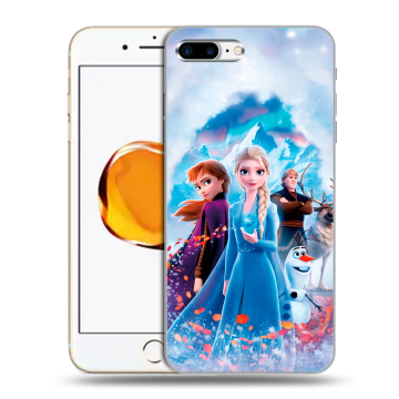 Силиконовый чехол на Iphone 7 Plus с принтом Холодное сердце Frozen Силиконовый чехол на Iphone 7 Plus с принтом Холодное сердце Frozen