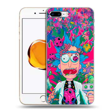 Силиконовый чехол на Iphone 7 Plus с принтом Рик и Морти Rick Morty Силиконовый чехол на Iphone 7 Plus с принтом Рик и Морти Rick Morty