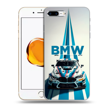 Силиконовый чехол на Iphone 7 Plus с принтом БМВ BMW Силиконовый чехол на Iphone 7 Plus с принтом БМВ BMW