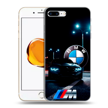 Силиконовый чехол на Iphone 7 Plus с принтом БМВ BMW Силиконовый чехол на Iphone 7 Plus с принтом БМВ BMW