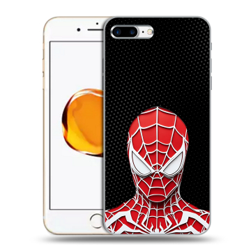 Силиконовый чехол на Iphone 7 Plus с принтом человек паук spiderman Силиконовый чехол на Iphone 7 Plus с принтом человек паук spiderman