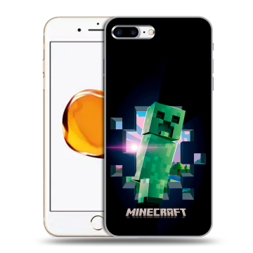 Силиконовый чехол на Iphone 7 Plus с принтом Майнкрафт Minecraft Силиконовый чехол на Iphone 7 Plus с принтом Майнкрафт Minecraft