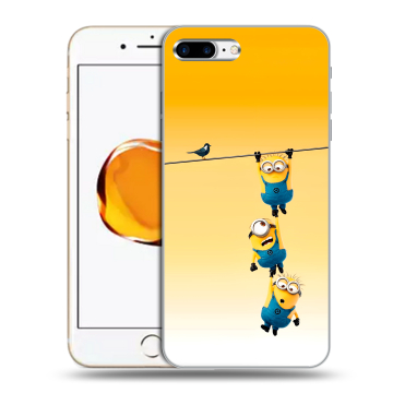 Силиконовый чехол на Iphone 7 Plus с принтом Миньоны Силиконовый чехол на Iphone 7 Plus с принтом Миньоны