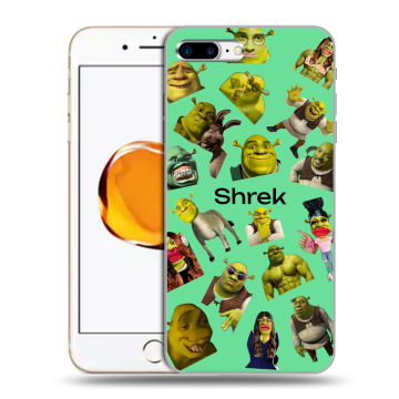 Силиконовый чехол на Iphone 7 Plus с принтом Шрек Shrek Силиконовый чехол на Iphone 7 Plus с принтом Шрек Shrek