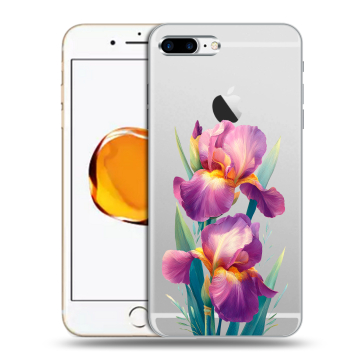Силиконовый чехол на Iphone 7 Plus с принтом Цветы орхидеи Силиконовый чехол на Iphone 7 Plus с принтом Цветы орхидеи