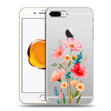 Силиконовый чехол на Iphone 7 Plus с принтом Цветы Силиконовый чехол на Iphone 7 Plus с принтом Цветы