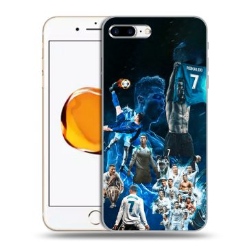 Силиконовый чехол на Iphone 7 Plus с принтом Реал Роналдо Силиконовый чехол на Iphone 7 Plus с принтом Реал Роналдо