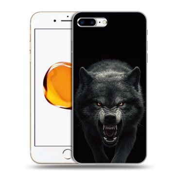 Силиконовый чехол на Iphone 7 Plus с принтом Волк Силиконовый чехол на Iphone 7 Plus с принтом Волк