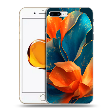 Силиконовый чехол на Iphone 7 Plus с принтом Цветы Силиконовый чехол на Iphone 7 Plus с принтом Цветы