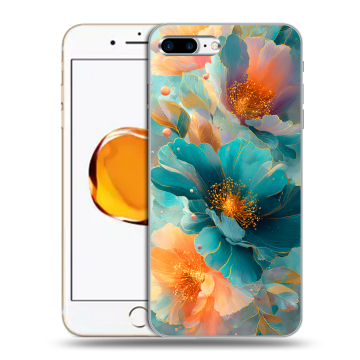 Силиконовый чехол на Iphone 7 Plus с принтом Цветы Силиконовый чехол на Iphone 7 Plus с принтом Цветы