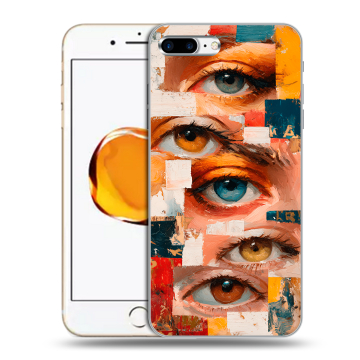 Силиконовый чехол на Iphone 7 Plus с принтом Модный принт Силиконовый чехол на Iphone 7 Plus с принтом Модный принт