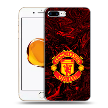 Силиконовый чехол на Iphone 7 Plus с принтом Manchester United Силиконовый чехол на Iphone 7 Plus с принтом Manchester United