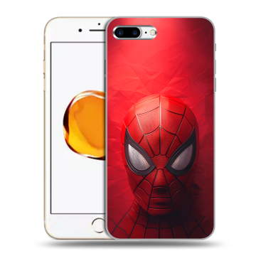 Силиконовый чехол на Iphone 7 Plus с принтом Spiderman Человек паук Силиконовый чехол на Iphone 7 Plus с принтом Spiderman Человек паук