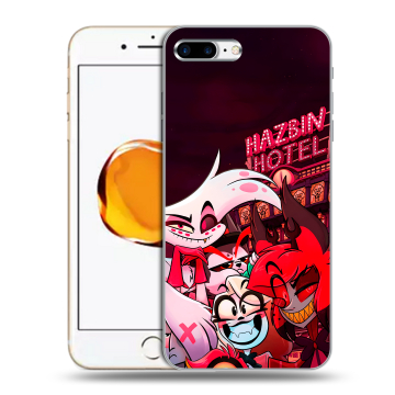 Силиконовый чехол на Iphone 7 Plus с принтом Hazbin Hotel Отель Хазбин Силиконовый чехол на Iphone 7 Plus с принтом Hazbin Hotel Отель Хазбин