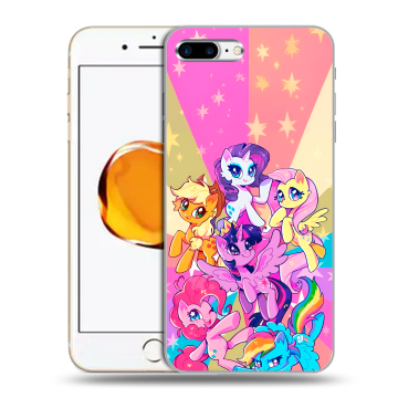 Силиконовый чехол на Iphone 7 Plus с принтом My little pony Дружба чудо Силиконовый чехол на Iphone 7 Plus с принтом My little pony Дружба чудо