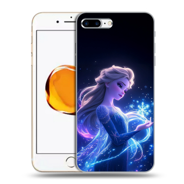 Силиконовый чехол на Iphone 7 Plus с принтом Холодное сердце Frozen Силиконовый чехол на Iphone 7 Plus с принтом Холодное сердце Frozen