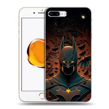 Силиконовый чехол на Iphone 7 Plus с принтом Batman Бэтмен Силиконовый чехол на Iphone 7 Plus с принтом Batman Бэтмен
