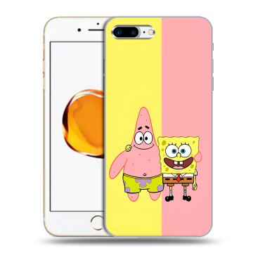 Силиконовый чехол на Iphone 7 Plus с принтом Спанч боб Спанчбоб Силиконовый чехол на Iphone 7 Plus с принтом Спанч боб Спанчбоб