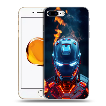 Силиконовый чехол на Iphone 7 Plus с принтом IronMan Железный человек Силиконовый чехол на Iphone 7 Plus с принтом IronMan Железный человек