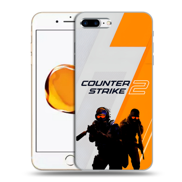 Силиконовый чехол на Iphone 7 Plus с принтом Counter Strike Силиконовый чехол на Iphone 7 Plus с принтом Counter Strike