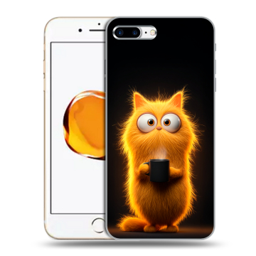 Силиконовый чехол на Iphone 7 Plus с принтом Смешной кот Силиконовый чехол на Iphone 7 Plus с принтом Смешной кот