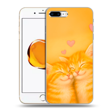 Силиконовый чехол на Iphone 7 Plus с принтом Милые котята Силиконовый чехол на Iphone 7 Plus с принтом Милые котята