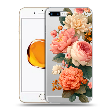 Силиконовый чехол на Iphone 7 Plus с принтом цветы Силиконовый чехол на Iphone 7 Plus с принтом цветы