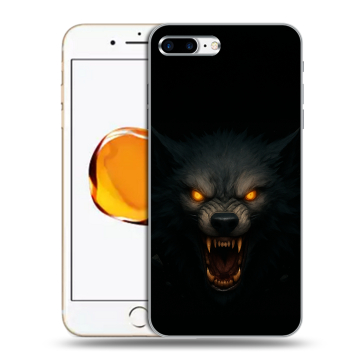 Силиконовый чехол на Iphone 7 Plus с принтом Волк Силиконовый чехол на Iphone 7 Plus с принтом Волк