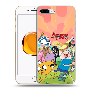 Силиконовый чехол на Iphone 7 Plus с принтом Adventure time Время приключений Силиконовый чехол на Iphone 7 Plus с принтом Adventure time Время приключений