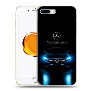 Силиконовый чехол на Iphone 7 Plus с принтом Mercedes Мерседес Силиконовый чехол на Iphone 7 Plus с принтом Mercedes Мерседес
