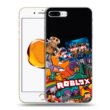 Силиконовый чехол на Iphone 7 Plus с принтом Roblox Роблокс Силиконовый чехол на Iphone 7 Plus с принтом Roblox Роблокс