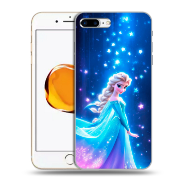Силиконовый чехол на Iphone 7 Plus с принтом Холодное сердце Frozen Силиконовый чехол на Iphone 7 Plus с принтом Холодное сердце Frozen