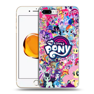 Силиконовый чехол на Iphone 7 Plus с принтом My little pony Дружба чудо Силиконовый чехол на Iphone 7 Plus с принтом My little pony Дружба чудо