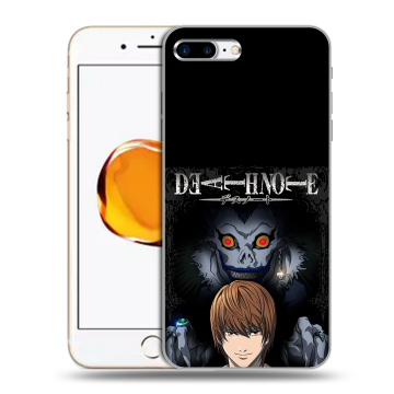 Силиконовый чехол на Iphone 7 Plus с принтом Death note Тетрадь смерти Силиконовый чехол на Iphone 7 Plus с принтом Death note Тетрадь смерти